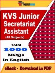 EBook of KVS JUNIOR SECRETARIAT ASSISTANT Exam (Objective Questions /MCQ) PDF in English
