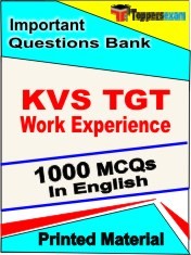 KVS TGT Work Experience Test  Book in English - Objective MCQ