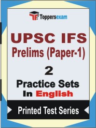 UPSC IFS Prelims Paper-1 Book in English - Question Paper / Practice Set