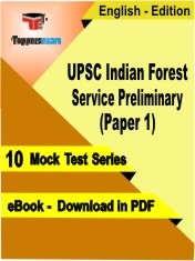 eBook of UPSC Indian Forest Service Preliminary Paper 1 Exam (10 Mock Test/Practice Set) in PDF Format in English