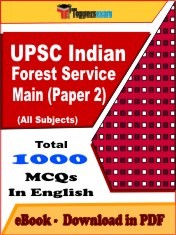 EBook of UPSC INDIAN FOREST SERVICE MAIN PAPER 2 Exam (Objective Questions /MCQ) PDF in English