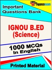 IGNOU B.ED (SCIENCE) Exam Objective MCQ Book in English