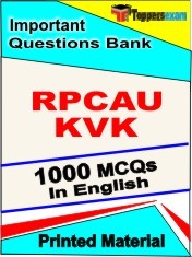 RPCAU KVK  Exam Objective MCQ Book in English