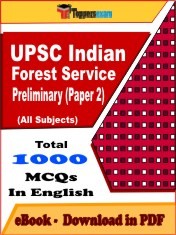 EBook of UPSC INDIAN FOREST SERVICE PRELIMINARY PAPER 2 Exam (Objective Questions /MCQ) PDF in English