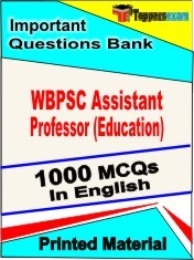 WBPSC Assistant Professor Test  Book in English - Objective MCQ