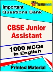 CBSE Junior Assistant Test  Book in English - Objective MCQ