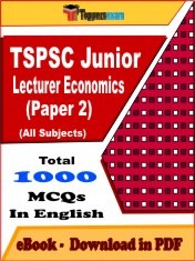 EBook of TSPSC JUNIOR LECTURER ECONOMICS PAPER 2 Exam (Objective Questions /MCQ) PDF in English