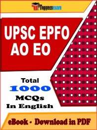 UPSC EPFO AO EO Exam PDF Book In English - MCQ / Objective Questions