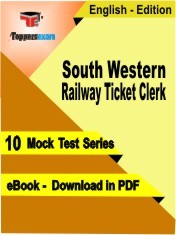 eBook of South Western Railway Ticket Clerk Exam (10 Mock Test/Practice Set) in PDF Format in English
