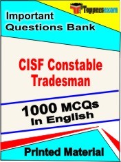 CISF Constable Tradesman Exam 1000 Objective MCQ / Question Bank in English Book / Printed Material.