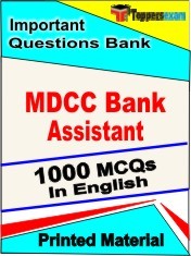 MDCC Bank Assistant Book in English - Objective MCQ