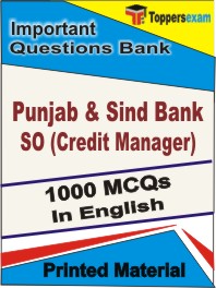 Punjab & Sind Bank SO (Credit Manager) Book in English - Objective MCQ