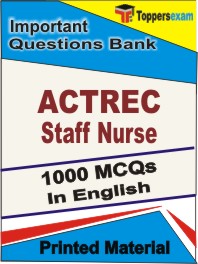 ACTREC Staff Nurse Book in English - Objective MCQ