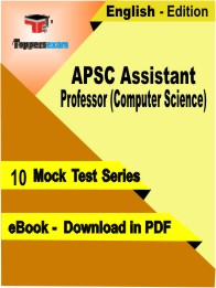 APSC Assistant Professor (Computer Science) Test PDF Book in English - Mock Test/Practice Set
