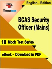 eBook of BCAS Security Officer Mains Exam (10 Mock Test/Practice Set) in PDF Format in English