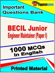 BECIL Junior Engineer Maintainer Paper 1 Book in English - Objective MCQ