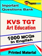 KVS TGT Art Education Exam 1000 Objective MCQ / Question Bank in English Book / Printed Material.