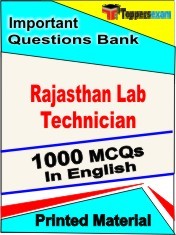 Rajasthan Lab Technician Exam 1000 Objective MCQ / Question Bank in English Book / Printed Material.