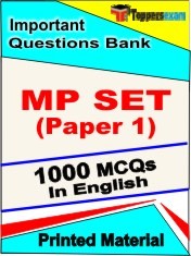 MP SET Paper 1 Test  Book in English - Objective MCQ