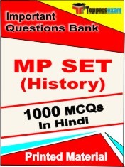 MP SET (History) Exam 1000 Objective MCQ / Question Bank in Hindi Book / Printed Material.