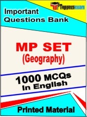 MP SET (Geography) Exam 1000 Objective MCQ / Question Bank in English Book / Printed Material.