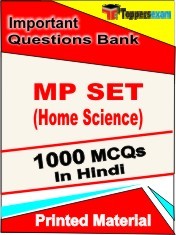 MP SET (Home Science) Exam 1000 Objective MCQ / Question Bank in Hindi Book / Printed Material.