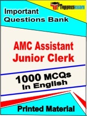 AMC Assistant Junior Clerk Test Book in English - Objective MCQ