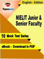 NIELIT Junior & Senior Faculty Test PDF Book in English - Mock Test/Practice Set
