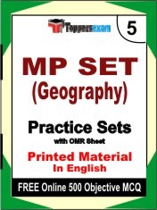 MP SET Geography Exam Book in English - Mock Test / Practice Set