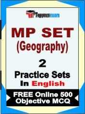 MP SET Geography Exam Book in English - Question Paper / Practice Set