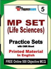 MP SET Life Sciences Test Book in English - Mock Test / Practice Set