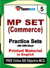 MP SET Commerce Test Book in English - Mock Test / Practice Set