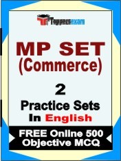 MP SET (Commerce) Exam 2 Mock Test / Practice Sets Book English & FREE Online 500 Objective MCQ.