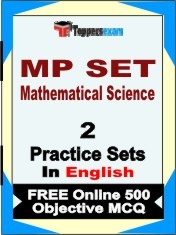 MP SET Mathematical Science Exam 2 Mock Test / Practice Sets Book  English  & FREE Online 500 Objective MCQ.