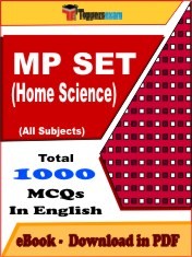 EBook of MP SET (HOME SCIENCE) Exam (Objective Questions /MCQ) PDF in English