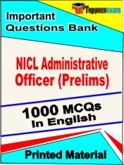 NICL Administrative Officer Pre Book in English - Objective MCQ