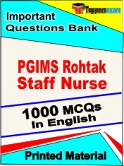 PGIMS Rohtak Staff Nurse Book in English - Objective MCQ