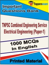 TNPSC Combined Engineering Service Electrical Engineering (Paper-1) Book in English - Objective MCQ