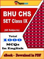 EBook of BHU CHS SET CLASS IX Exam (Objective Questions /MCQ) PDF in English