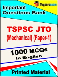 TSPSC JTO (Mechanical) (Paper-1) Book in English - Objective MCQ