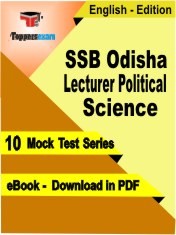 eBook of SSB Odisha Lecturer Political Science Exam (10 Mock Test/Practice Set) in PDF Format in English