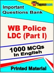 WB Police LDC (Part 1) Test  Book in English - Objective MCQ