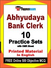 Abhyudaya Bank Clerk Book in English - Practice Set