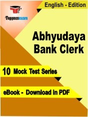 Abhyudaya Bank Clerk Test PDF Book in English - Mock Test/Practice Set