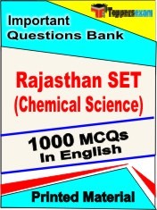 Rajasthan SET (Chemical Science) Exam 1000 Objective MCQ / Question Bank in English Book / Printed Material.