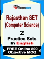 Rajasthan SET (Computer Science) Exam 2 Mock Test / Practice Sets Book English & FREE Online 500 Objective MCQ.