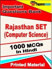 Rajasthan SET (Computer Science) Exam 1000 Objective MCQ / Question Bank in Hindi Book / Printed Material.