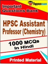 HPSC Assistant Professor Chemistry Exam  Book in Hindi - Objective MCQ