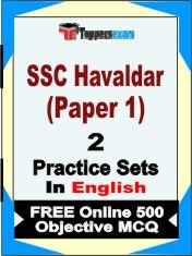 SSC Havaldar Paper 1 Exam Book in English - Question Paper / Practice Set