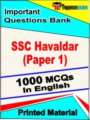 SSC Havaldar Paper 1 Exam Book in English - Objective MCQ